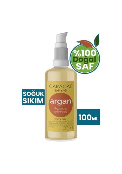 Caracal Argan Yağı Soğuk Sıkım 100 Ml Saf Doğal Ve Katkısız Cold Press Argania Spinosa Oil