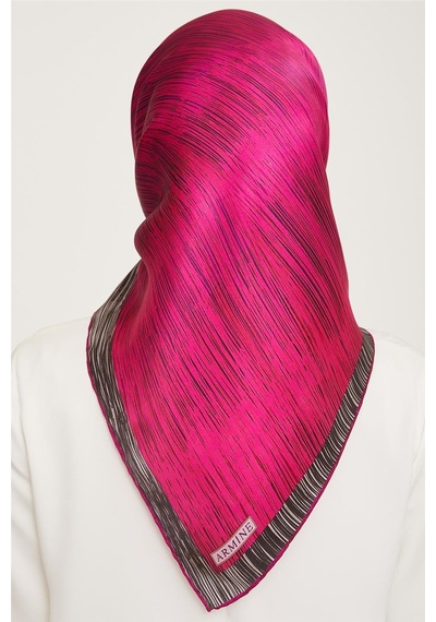 Armine Twill İpek Eşarp 23ka9005 01 - Turuncu