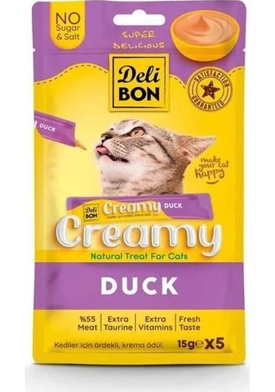 Delibon Creamy Ödül Maması Ördekli 15gr 5li Paket
