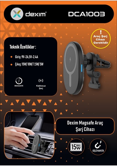 Dexim Magsafe Araç Şarj Cihazı - Dca1003