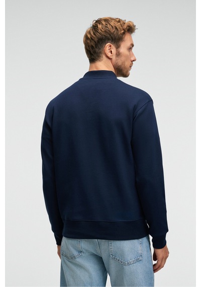 Grımelange QUILLA Erkek Yarım Balıkçı Basic Lacivert Sweatshirt