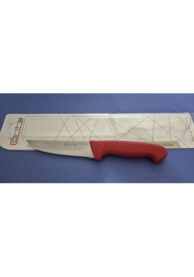 Fibrox Kaymaz Saplı Kasap Bıçağı 12 Cm No.0 Hulusi - Drita Bıçak 30mm X 120mm X 2.5mm 10151.12 Kırmızı Renk