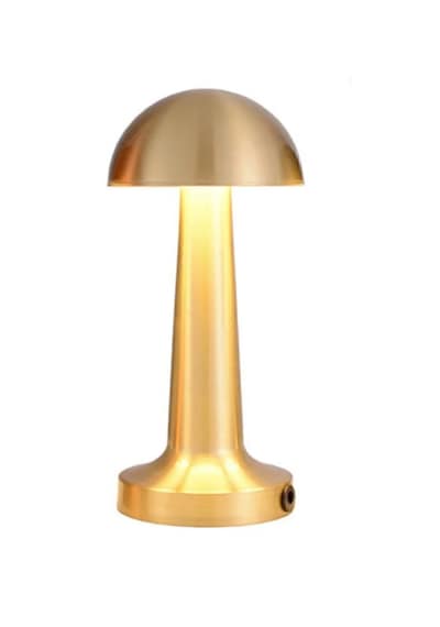 Metal Mantar Gold Masa Lambası Dokunmatik 3 Işıklı Ayarlı Şarjlı Metal Mantar Gold Masa Lambası Dokunmatik 3 Işıklı Ayarlı Şarjlı