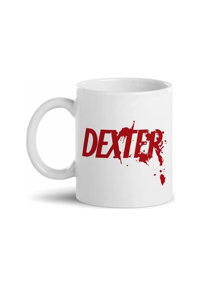 Dexter Baskılı Kupa Bardak D01 Beyaz