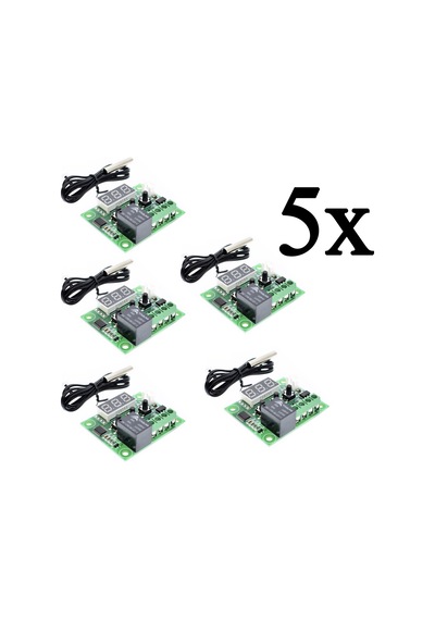 5 Adet Dijital Termostat 12v Akvaryum Kuluçka Buzdolabı Thr205-5