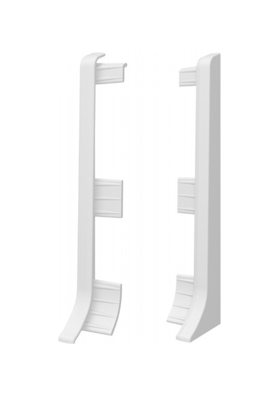 Linela Pvc Süpürgelik Beyaz - Lnl401 Bitiş Kapağı Aksesuarı 1 Paket - 2 Adet