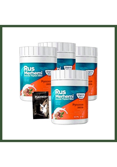Bezos Playboy Turquoise Tüylere Krem 4lü Birden Ceviz & Ceviz Sütü Rus Merhemi 50 Ml + Yanında Jel Pytht