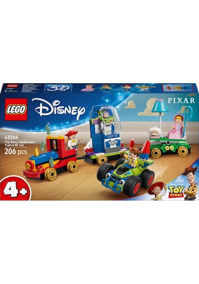LEGO® ǀ Disney ve Pixar Oyuncak Hikayesi Kutlama Treni ve RC Araba 43264 - 4 Yaş ve Üzeri Çocuklar için Yaratıcı Oyuncak Yapım Seti(206P) LEGO® ǀ Disney ve Pixar Oyuncak Hikayesi Kutlama Treni ve RC Araba 43264 - 4 Yaş ve Üzeri Çocuklar için Yaratıcı Oyuncak Yapım Seti(206P)