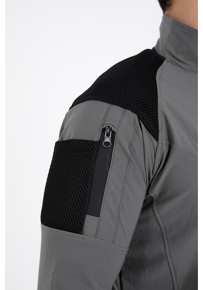Camp Scoutland Camp137 Outdoor Tactical Su iticili Erkek Gri Taktik Sweatshirt