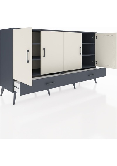 Hyperion Konsol 6 Raflı 2 Çekmeceli 4 Kapaklı 176x44x99 Antrasit-aytaşı/antrasit Antrasıt/aytası - Antrasıt Hyperion Konsol 6 Raflı 2 Çekmeceli 4 Kapaklı 176x44x99 Antrasit-aytaşı/antrasit Antrasıt/aytası - Antrasıt