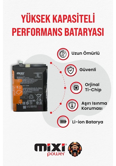 Xiaomi Redmi Redmi Note 12 Uyumlu Tam Kapasite Batarya 1 Yıl