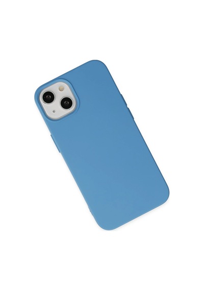 Uryport Apple iPhone Uyumlu 15 Pro Kılıf Nano İçi Kadife Silikon - Mavi Çok Renkli