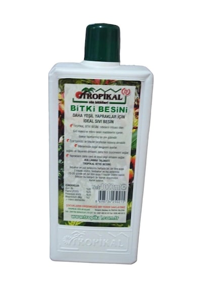 Tropikal Daha Yeşil Yapraklar İçin Bitki Besini 1000 Ml 1 kg