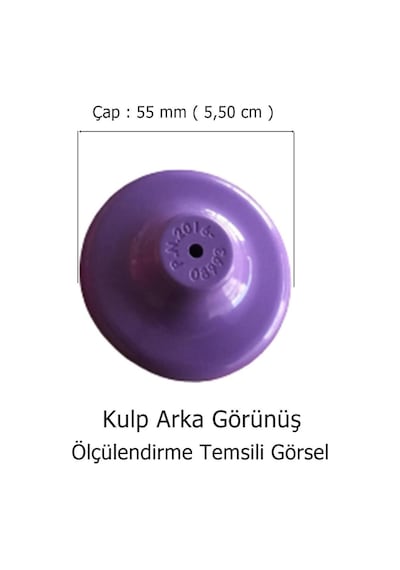 5 Adet Çocuk Odası Tekli Düğme Mobilya Kulp Çap 55 Mm Beyaz