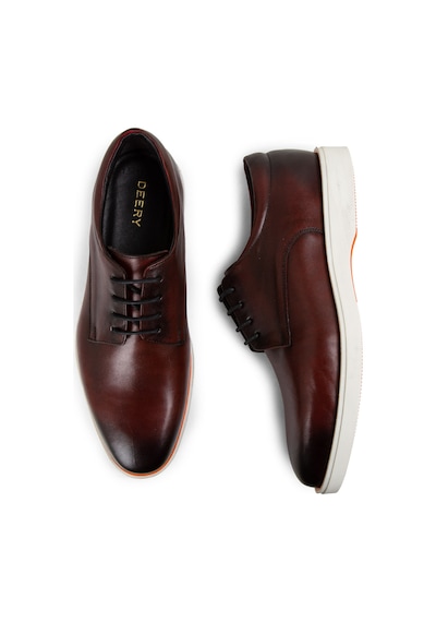 Deery Hakiki Deri Bordo Erkek Günlük Ayakkabı - 01934mbrdc01 Bordo