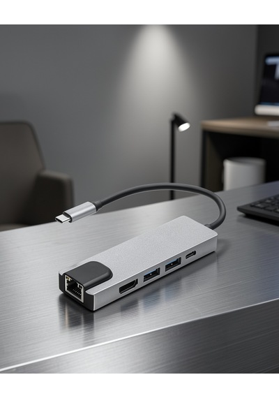 Usb-c Hub Alüminyum Kasa 4k Hdmı Usb 3.0 Sd/tf Pd Şarj Xuczzz Apple MacBook Uyumlu çevirici-1