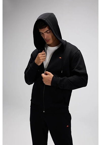 Ellesse Erkek Fermuarlı Kapüşonlu Sweat Em581-bk Siyah