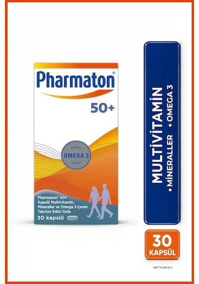 Pharmaton 50 Plus Omega 3 Içerikli 30 Kapsül