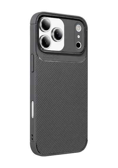 Bezos İphone 17 Pro Max Uyumlu Auto Focus Karbon Kapak - Gri Dfnbez