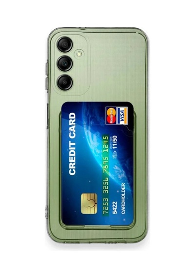 Samsung Galaxy A35 5g Kılıf Kart Şeffaf Silikon - Şeffaf 0.2M-Çok Renkli
