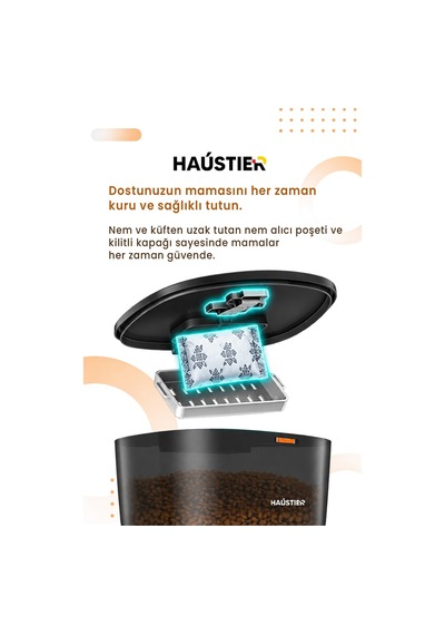 Qq025-dual Kameralı Akıllı Otomatik Kedi Mama Kabı, 480p Gece Görüşlü 2.4ghz, 4lt, Çift Metal Kase