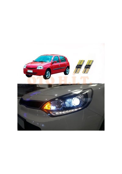 Renault Clio 2 Mercekli Uyumlu Park Ampulü Beyaz Led Aydınlatma Ampulü Canbus'li