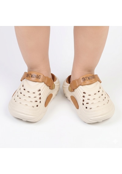 Pico Kids Twng Eva Plaj Havuz Okul Kreş Erkek Çocuk Sandalet Terlik Ekru-taba
