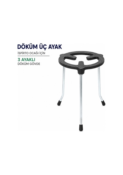 Saç Ayak İspirto Ocağı İçin 3 Ayaklı Döküm