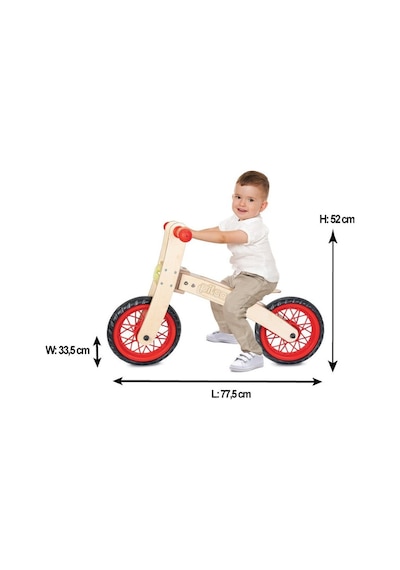 02 001 Pilsan Freestyle Cycle - Ahşap Bisiklet Pedalsız / 24  Ay