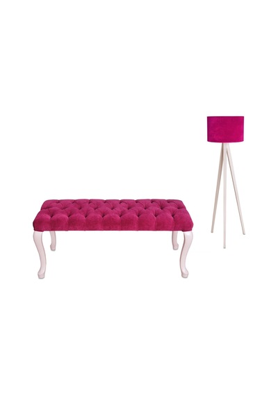 Masifart_Mobilya Masifart Kapri 120 Cm Kapitoneli Bench Puf Beyaz Lake (549289960)