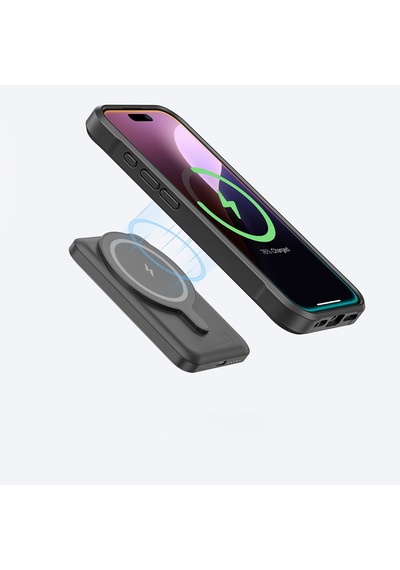 Apple Uyumlu iPhone 16 Plus Kılıf Magsafe Özellikli 1500d Aramid Fiber Amazingthing Titan Max Serisi Kapak Siyah