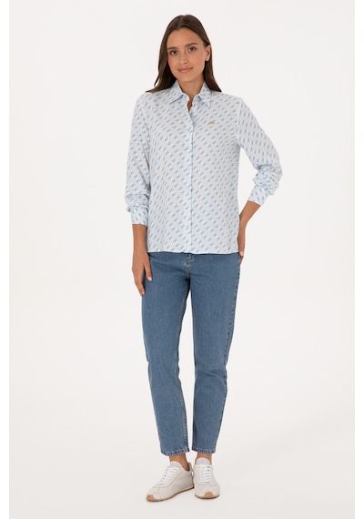 U.s. Polo Assn. Kadın Açık Mavi Gömlek Desenli 50316370-vr003 Acık Mavı U.s. Polo Assn. Kadın Açık Mavi Gömlek Desenli 50316370-vr003 Acık Mavı