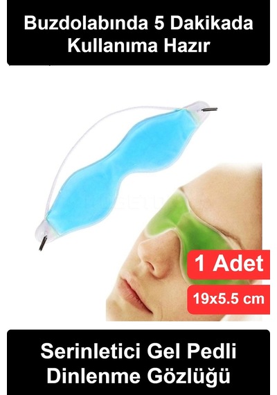 Jel Göz Maskesi Soğuk Terapi Buz Kompresi Yeniden Kullanılabilir Soğutucu Uyku Bandı Lastikli Şişlik