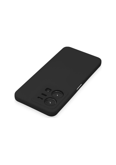 Cosmotex Newface Vivo Y35 Kılıf Nano İçi Kadife Silikon - Siyah Sıyah