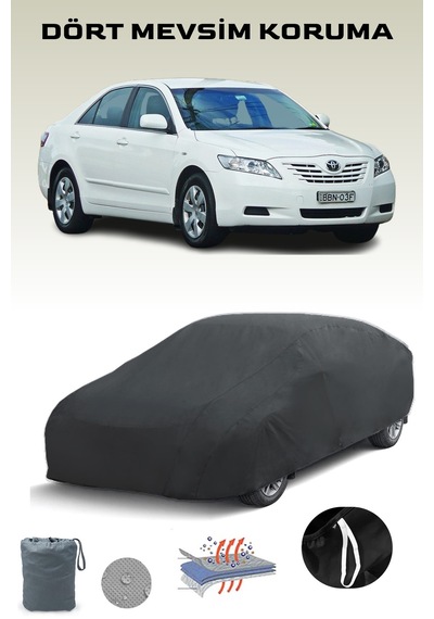 Siyah, Toyota Camry Japan 2007 - 2011, Araba Brandası, Oto Örtüsü, Araba Çadırı Siyah
