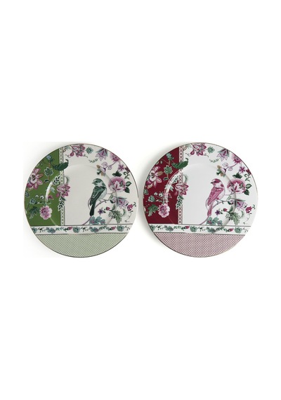 Lucky Art Madeline Bone 32 Cm 2 Li Servis Tabak Seti Lyfw 024 Çok Renkli