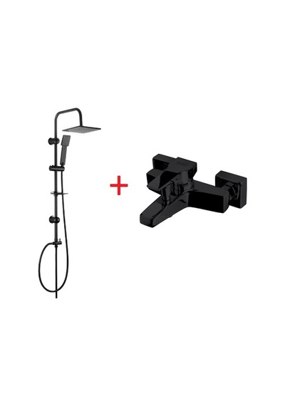 Newarc Aqua Duş Ünitesi Seti Siyah Diğer