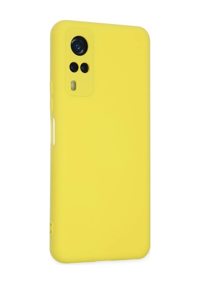 Uryport Vivo Y53s Kılıf Nano İçi Kadife Silikon - Sarı