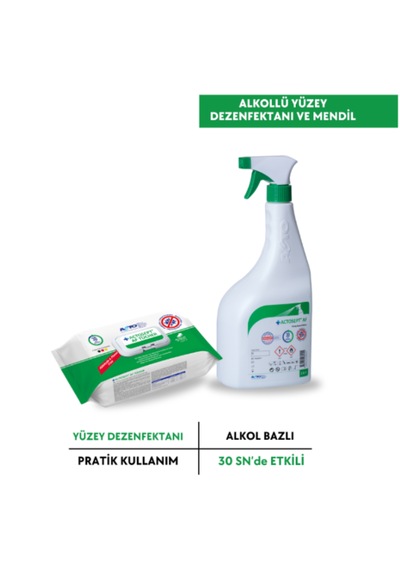 Actosept AF Alkollü Yüzey Dezenfektanı 1 L + Tücher Mendil