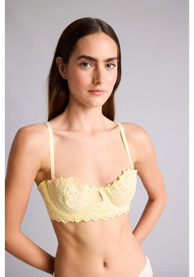 Defacto Brode Kapsız Pedsiz Balenli Bra H3683ax26spyl83 Sarı-yl83