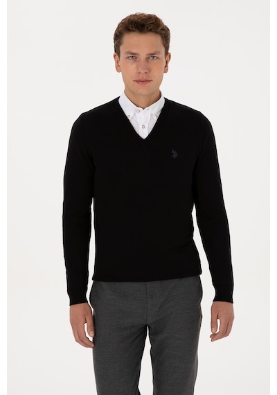U.S. Polo Assn. Erkek Siyah Basic Kazak 50313662-VR046