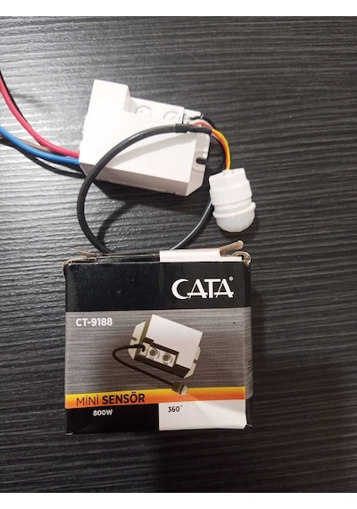 Cata Ct-9188 Zaman Saati Ve Mini Sensörü Cata Siyah