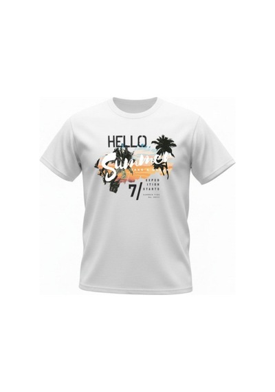 Urbantrendstore Unisex Tatil Yazlık Beyaz Sade Oversize Fit Rahat Geniş Salaş T-shirt Günlük Tişört