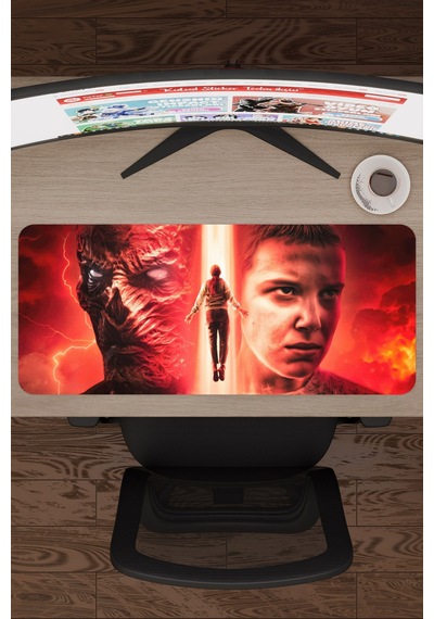 Stranger Things 2 V3 70x30 Xl Gaming Kauçuk Kaymaz Taban Mouse Pad Fare Altlığı