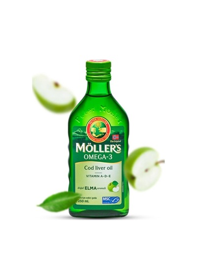 Möller'S Omega 3 Doğal Elma Aromalı Balık Yağı Şurubu 250 Ml
