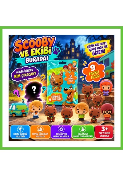 Bezos Cool Things Scooby Doo Buddies 3d Sürpriz Figür Paketi Dmc Scooby-doo