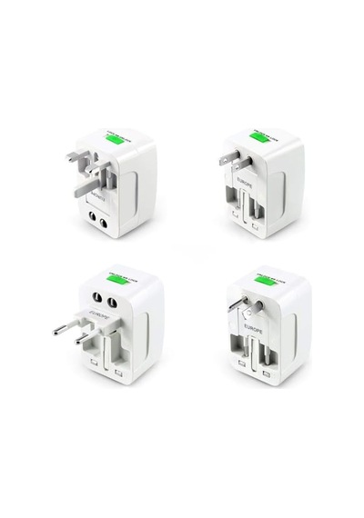 2 Adet 150 Ülke Universal Seyahat Adaptörü Çok Amaçlı Priz Dönüştürücü Usb Girişli Uk Eu Us Au Fiş Çevirici Akım Korumalı Taşınabilir Dünya Tipi Travel Adaptör