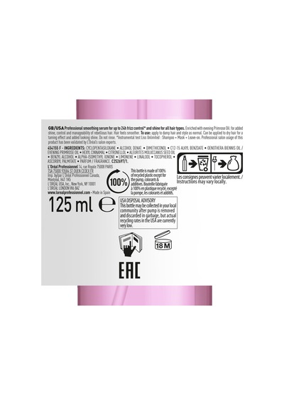 Paris Serie Expert Liss Unlimited Elektriklenme Karşıtı Keratinli Bakım Yağı 125ml