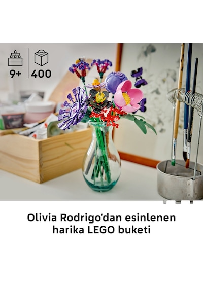 LEGO® Botanicals Olivia Rodrigo’nun Çiçek Buketi 11507 - 9 Yaş Üzeri Çocuklar için 11 Çiçek İçeren Oyuncak Yapım Seti (400 Parça)