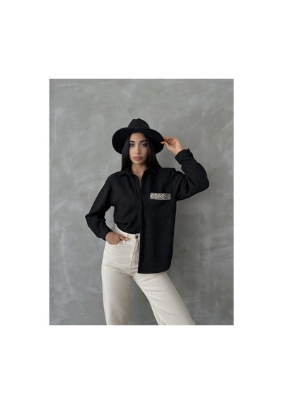 Verymoda Süet Gömlek - F1517 SİYAH